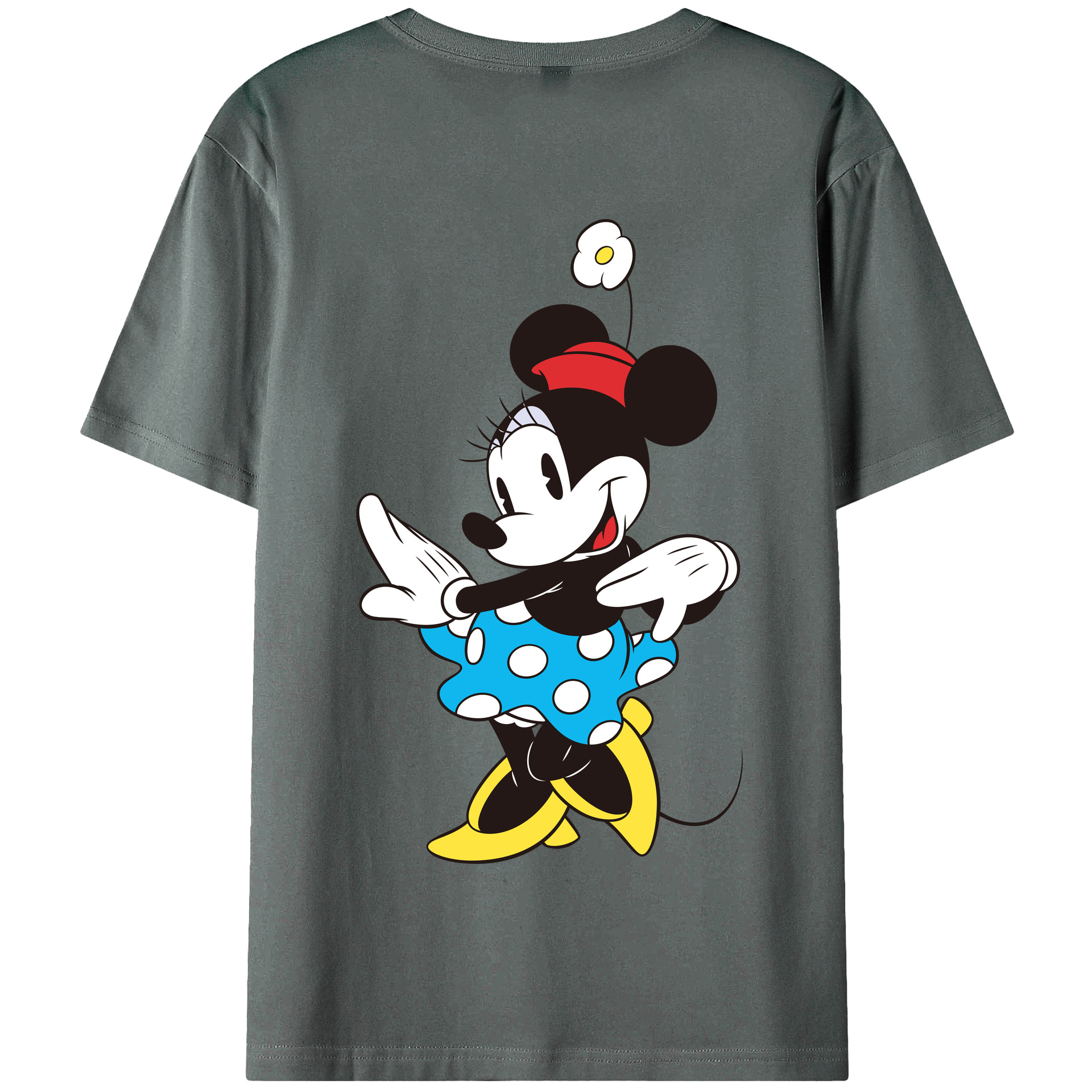 （画像用） ミッキーマウス Mickey Mouse 綿100％半袖Tシャツ（背面プリント）